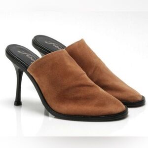 Free People Leila heeled suede mule
